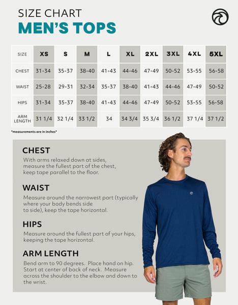 Men Top Size Chart