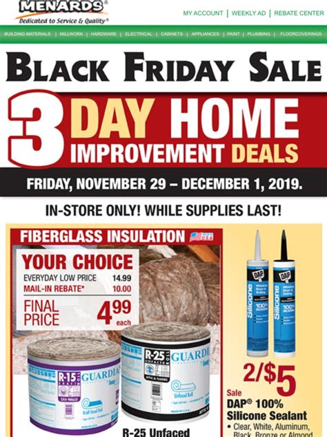 Score Big Savings at Menards' Exclusive 3-Day Sale - Don't Miss Out!