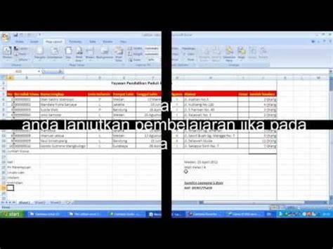 Mencetak File Excel 2007