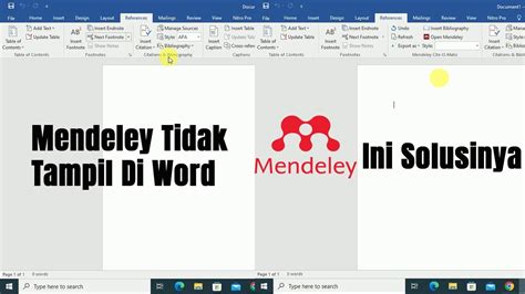 Mendeley Tidak Muncul Di Word