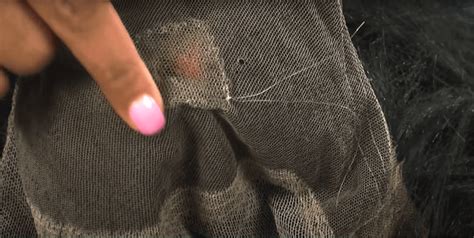Mending larger holes in lace wigs