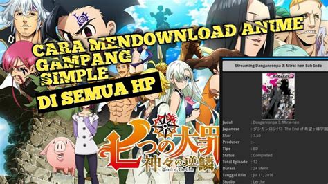 Mendownload Anime Sub Indo Langsung dari Situs Streamingnya