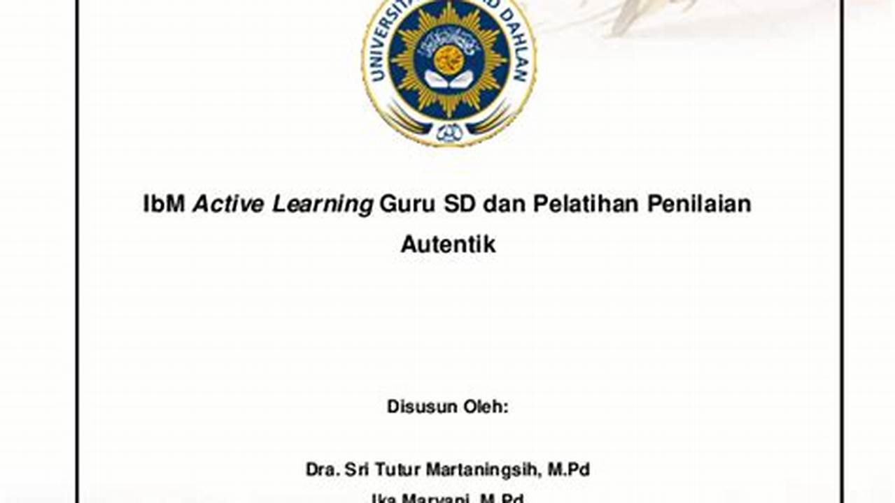 Mendukung Penilaian Autentik, Modul