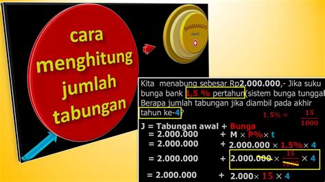 Menetapkan Jumlah Tabungan