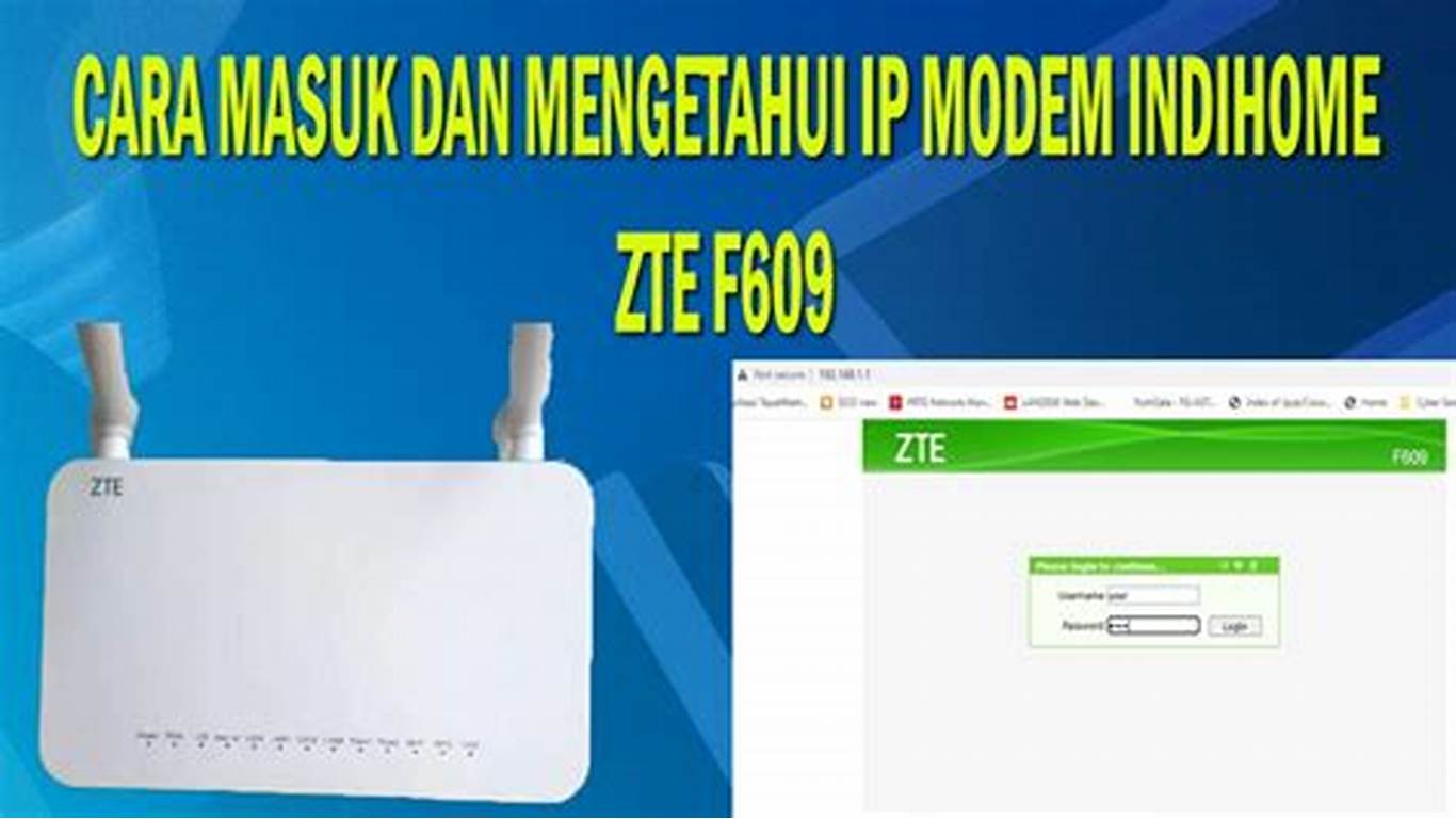 Cara Login Router ZTE di Indonesia