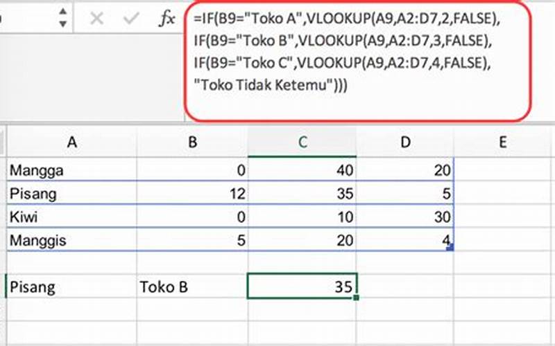 Mengalikan Dengan Fungsi Vlookup Excel
