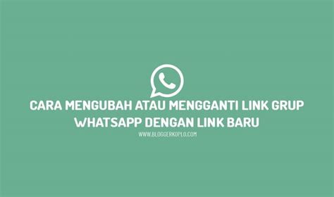 Mengamankan Link Grup WhatsApp