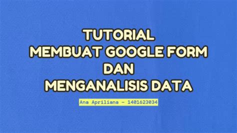 Tutorial Membuat Google Form