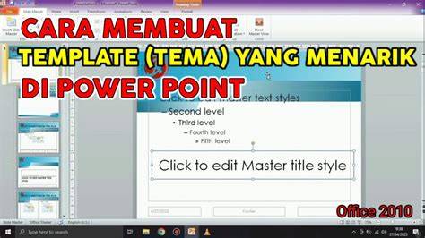 Tutorial Mengatur Slide Master pada PowerPoint