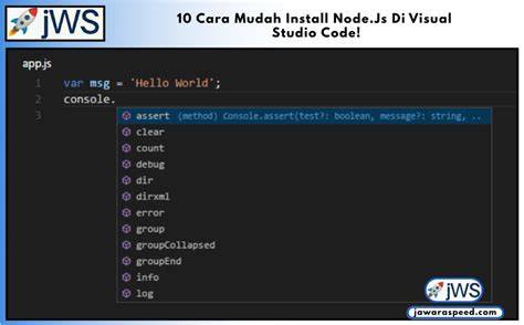 Mengembangkan Aplikasi JavaScript dengan Visual Studio Code