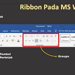 Mengenal Ribbon pada Microsoft Word