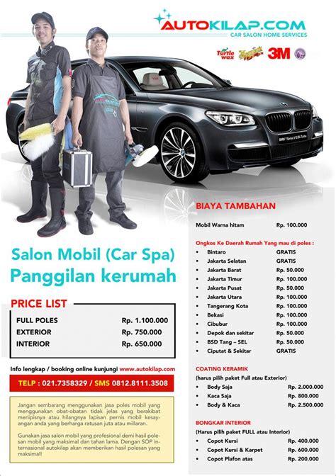 Mengetahui Harga Paket Salon Mobil di Indonesia