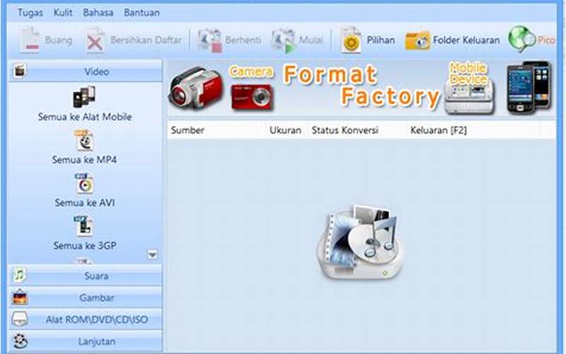 Menggabungkan File Dengan Format Factory