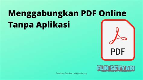 Menggabungkan PDF Tanpa Aplikasi