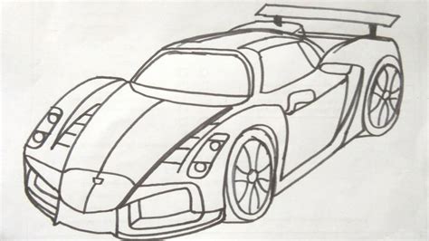 Menggambar Mobil Balap