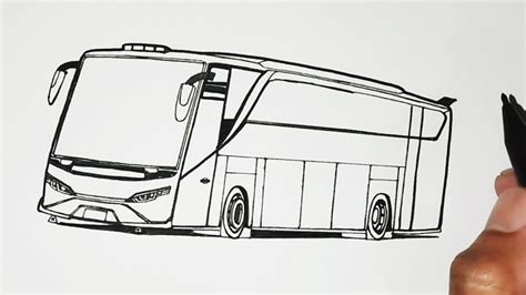 Menggambar Mobil Bus