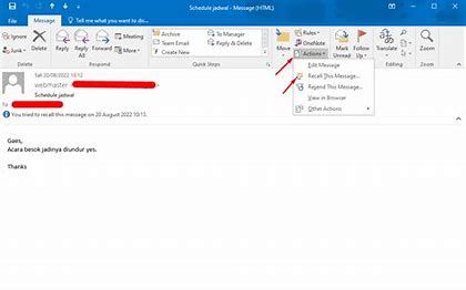 Cara Recall Email di Outlook 365 untuk Pengguna Indonesia