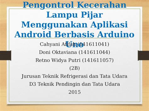 Menggunakan Aplikasi Pengontrol