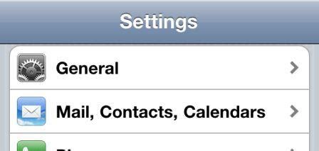 Menggunakan Fitur 'Mail, Contacts, Calendar' dari iPhone