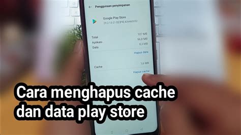 Menghapus Cache dan Data Play Store