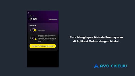Menghapus Metode Pembayaran