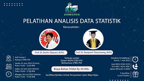 Mengikuti Pelatihan Analisis Data