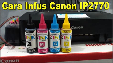 Mengisi Tinta Cartridge dengan Benar Canon IP2770