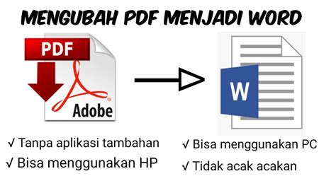 Cara Mengubah PDF ke Word di HP