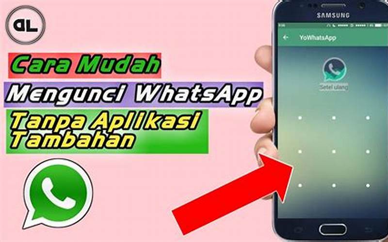 Mengunci Aplikasi Whatsapp Dengan Aplikasi Pengelola Kata Sandi