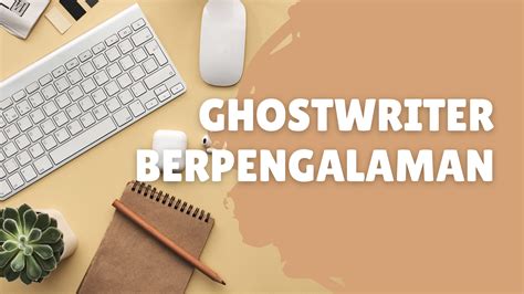 Menjadi ghostwriter