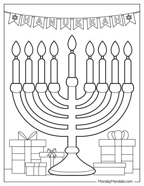 Menorah Coloring Page