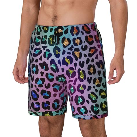 Unleash Your Style with Men's Animal Print Swim Trunks: Perfect for Summer!