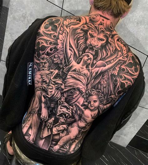 Mens Back Tattoos