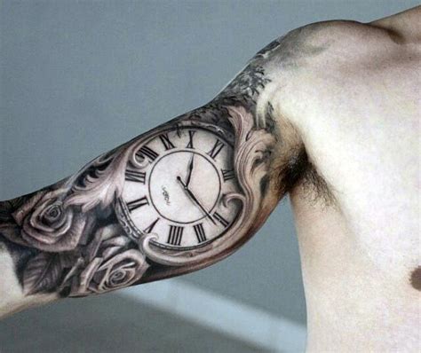 Mens Clock Tattoos