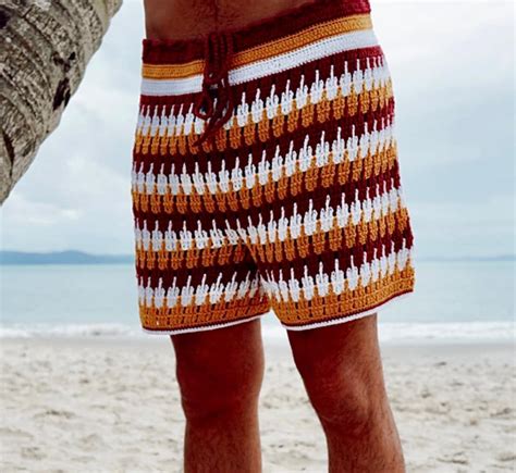 Mens Crochet Shorts