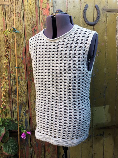 Mens Crochet Tops