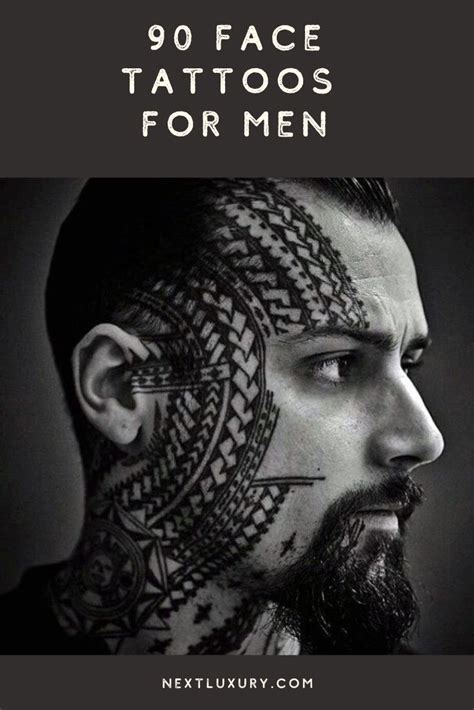 Mens Face Tattoos
