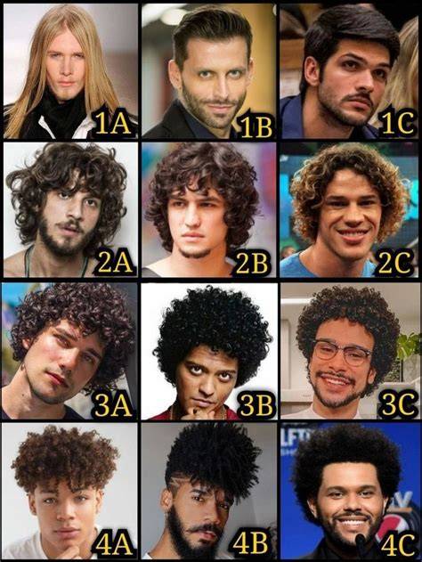 Mens Hair Type Chart