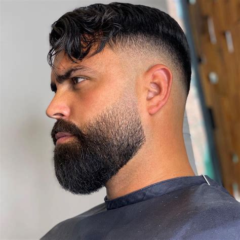 Mens Haircut Fade With Beard