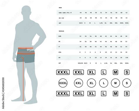 Mens Hip Size Chart