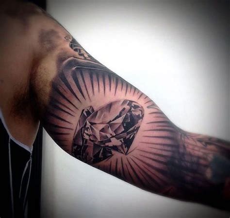 Mens Inner Bicep Tattoo