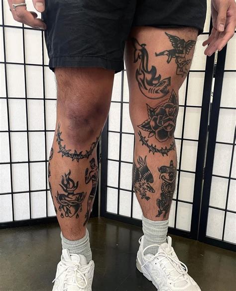Mens Leg Tattoo