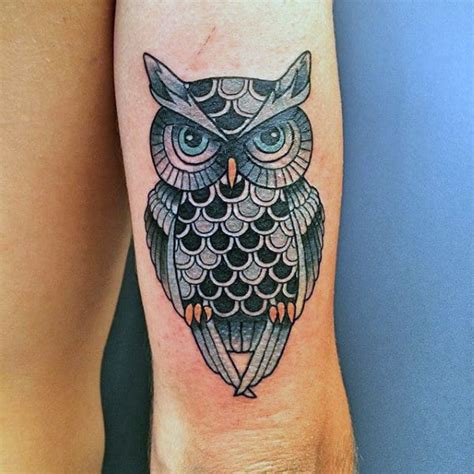 60 Barn Owl Tattoo Designs For Men Lunar Creature Ink Ideas