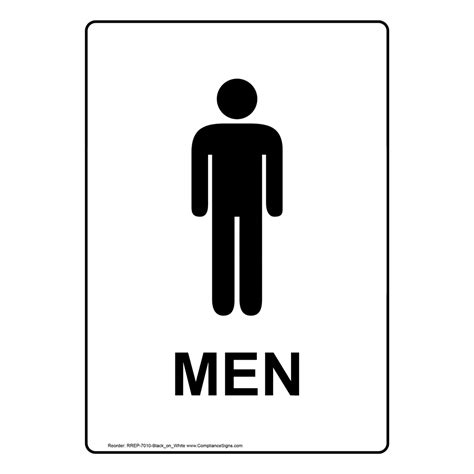 Mens Restroom Sign Printable