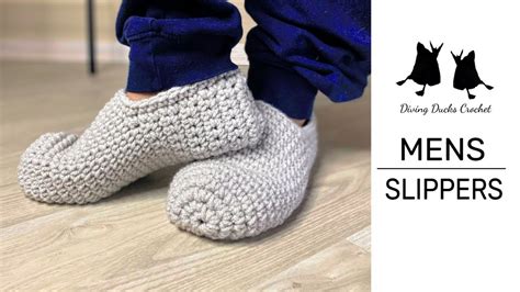 Mens Slippers Crochet