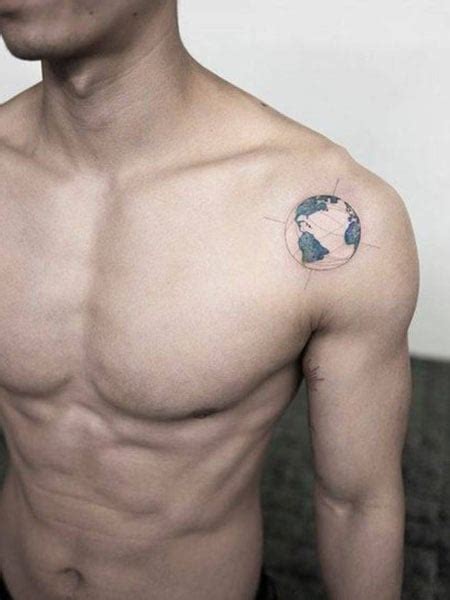 Mens Small Shoulder Tattoos