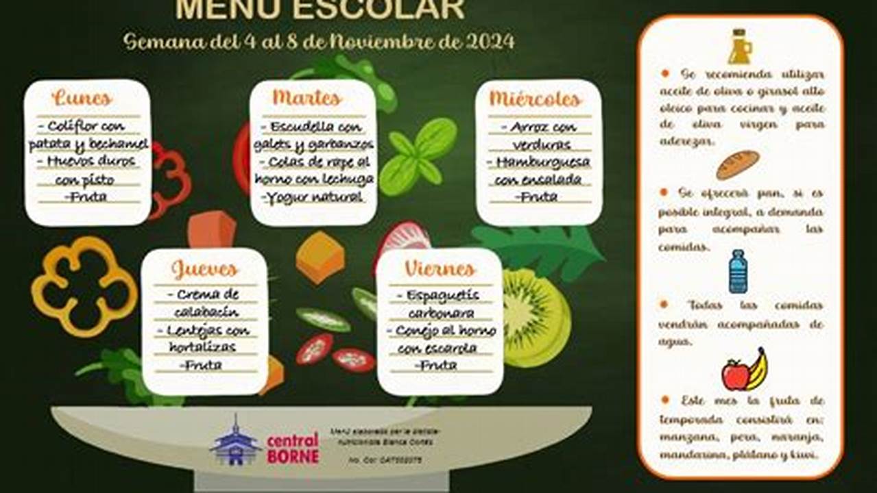 Menu Escolar 2024
