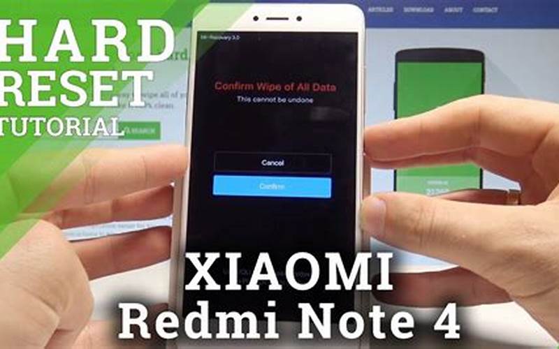 Menu Factory Reset Xiaomi Redmi 4