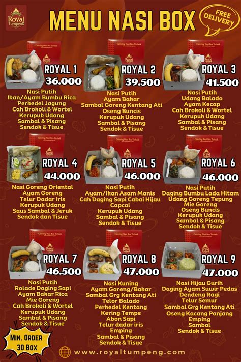 Menu Nasi Box 15000