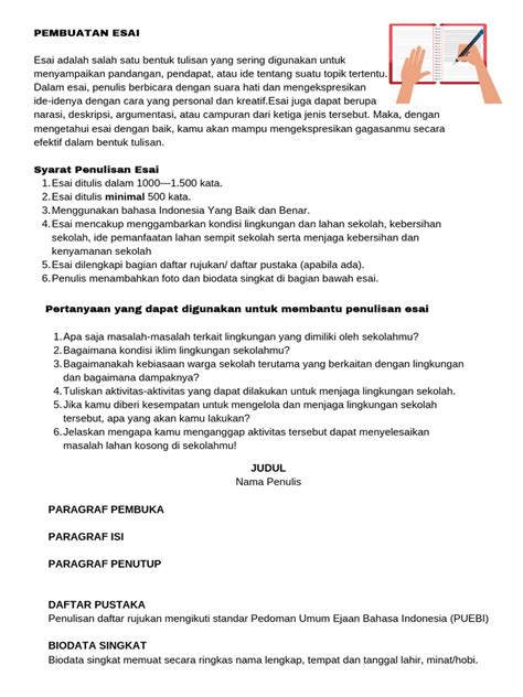 Menulis Isi Esai